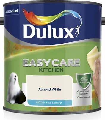 Dulux Easycare Kitchen Matt Emulsion Paint 2.5L All Various Colours Washable NEW • £21.88