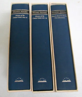 3 Library Of America Slipcase Henry Adams History US Novels Mont St Michel • $39.92