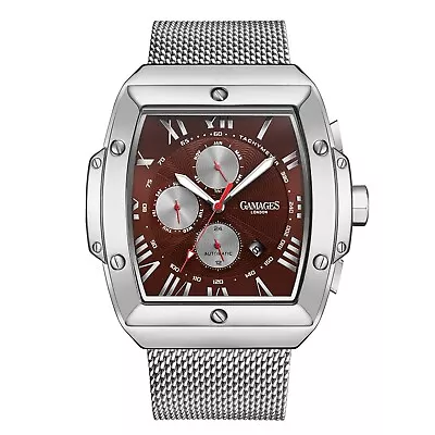 Mens Automatic Watch Silver Eminence Watch Mesh Bracelet  GAMAGES • £145