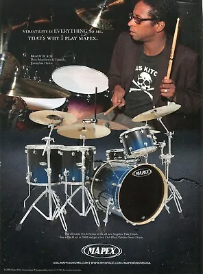 2008 Print Ad Of Mapex Pro M Series Drum Kit W Brady Blade Of Dave Matthews • $9.99