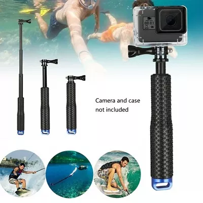 Waterproof Extension Pole Selfie Stick For GoPro 9/8/7/6/5/4 Adjustable Non-slip • $22.47