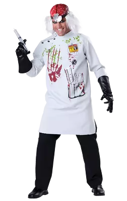 £34.99 • Buy Mens Mad Scientist Albert Einstein Uniform Halloween Fancy Dress Costume