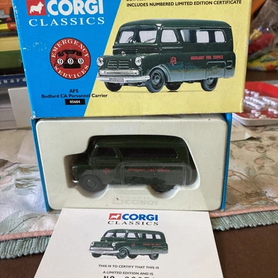 Corgi Classics 1:43 Bedford Ca Personnel Carrier - Auxiliary Fire Service  05604 • £6