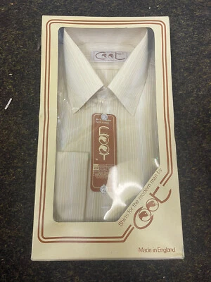 True Vintage 70s New In Box Shirt Polyester 15.5” Collar  • £22