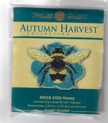 Honey Bee Autumn Harvest Collection Glass Bead Kit Mill Hill Cross Stitch • $16