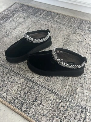 £56.78 • Buy Ugg Womens TAZZ Platform Slipper Clog Sz 8 Black Excellent