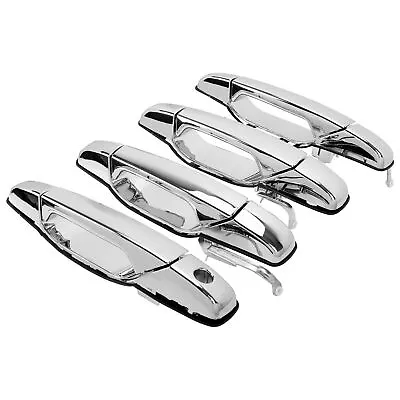 4PCS Chrome Door Handle For Chevy Tahoe GMC Yukon Sierra Denali 07-13 Front Rear • $27