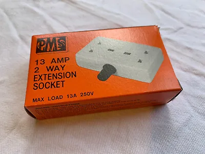 PMS. 13 AMP 2 Way Extension Socket. Max Load 13A 250V. • £3.99