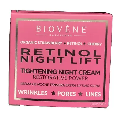 Biovene Retinol Night Lift Tightening Night Cream 50ml 1.69 Fl Oz Brand New • £9.39