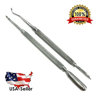 Rust Free Nail Lifter Cuticle Pusher Manicure Pedicure Nail Care Tools 2 Pc Set • $6.99