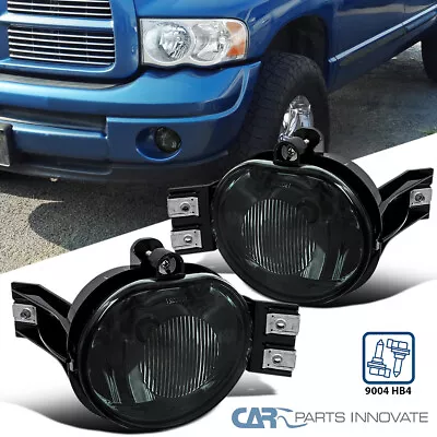 Fits 2002-2008 Dodge Ram 1500 2500 3500 Smoke Fog Lights Driving Bumper Lamps • $26.95