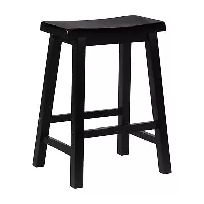 Beamon 24  Indoor Backless Saddle Counter Stool Antique Black. • $39.52