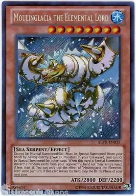 ABYR-EN035 Moulinglacia The Elemental Lord Secret Rare UNL Edition Mint YuGiOh C • $13.54