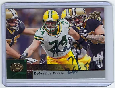 2009 PACKERS Aaron Kampman Signed Card Upper Deck #74 AUTO Autographed Green Bay • $17.95