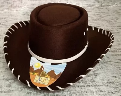 Kids Brown Western Hat Cowboy Rodeo Kids Hat Sombrero Vaquero Texana • $25.99