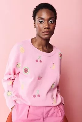 Olivia Rubin Aria Fruit Jumper Sweater Size 12 ( M)  Bnwt £250 • £79