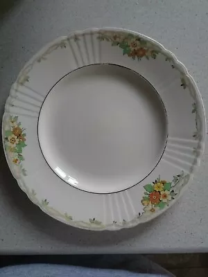 Myott Art Deco Plate 3980 Floral Design 22cm Diameter  • £4.68