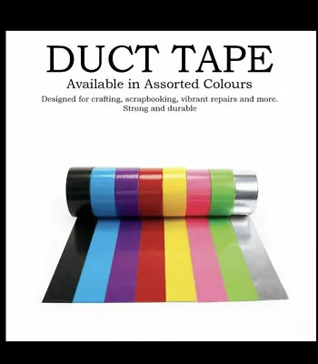 £3.99 • Buy Flat Waterproof Duck Tape Duct Tape Repair Project Crafting Gaffa Gaffer Cloth