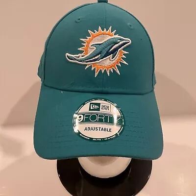 Miami Dolphins New Era Teal 9FORTY Strap Back Official Side Line Gear Game Used • $18.99