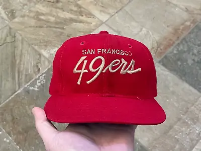 $81.37 • Buy Vintage San Francisco 49ers Sports Specialties Script Snapback Football Hat