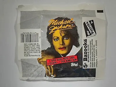 1984 Michael Jackson Topps Wrapper Bazooka Ad Red Lips Rare WOW • $2.99