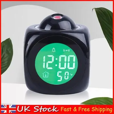 Music Alarm Clock 12/24 Hours Voice Talking Clock Living Room Bedroom Dorm Clock • £10.90