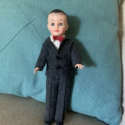 Vogue 10 Inch JEFF Doll~ Complete Outfit ~ Wool Suit With Red Bow Tie ~ Shoes • $45