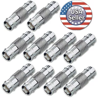 10 BNC Female To F Coupler Cable Extend Connector Convertor Adapter Extension • $7.49