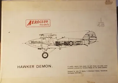 $49.99 • Buy Aeroclub 1/48 Hawker Demon Vacuform Kit