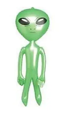 GREEN 24 In INFLATABLE ALIEN Ufo Inflate Novelty Toy Blowup Aliens Monster Toys • $6.21
