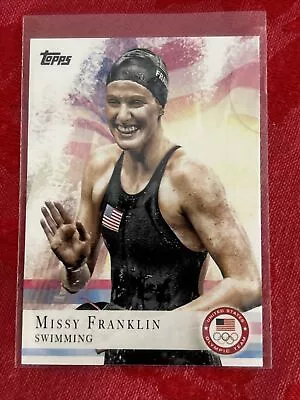 2012 Topps Olympics #59 Missy Franklin Rookie Card USA Swimming • $1.22