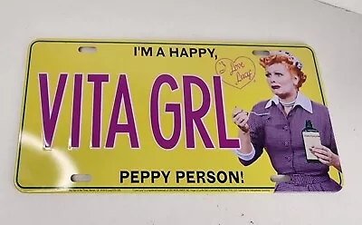 I Love Lucy License Plate I'm A Happy Vita Girl  Peppy Person Vitameatavegamin • $9.99