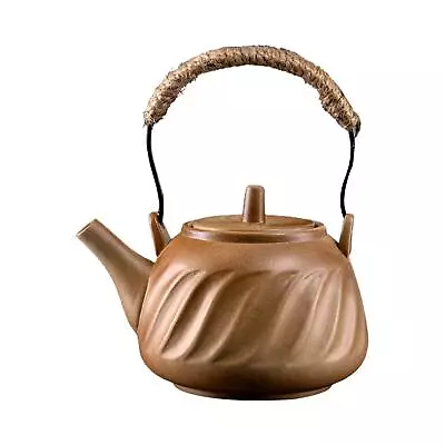 Japanese Tea Kettle Loose Leaf Tea Pot With Infuser Tea Kettle Stovetop Ceramic • £19.18