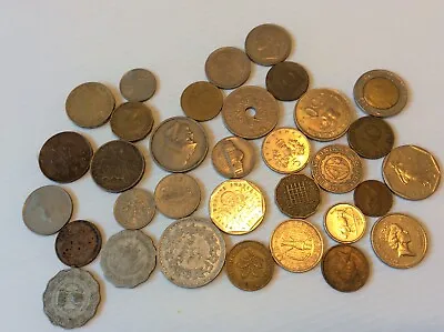 £11.99 • Buy Joblot Of Vintage Foreign Coins To Include Germany France Italy Some Uk Etc Shed