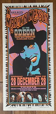 Marilyn Manson 1995 Odeon Cleveland Ohio Concert Mark Arminski Signed Poster Art • $249
