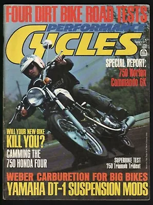 1971 November Performance Cycles - Vintage Motorcycle Magazine • $13.66