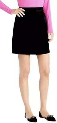 J Crew Women's Black Pull-on Velvet Skirt Size XXS $98 • $15