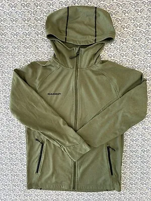 Mammut Zip Up Micro Fleece Jacket In Cream Size Womens M Forest Green • $29.97