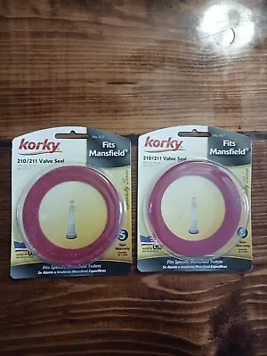 Lot Of 2 Korky No 427 Valve Seals Fits Specific Mansfield 210/211 Flush Valves • $10.95