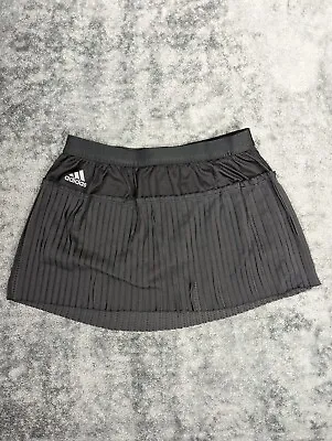 $14.44 • Buy Adidas Skort Women Medium Black Flare Athleisure Stretch Tennis Athletic Skirt