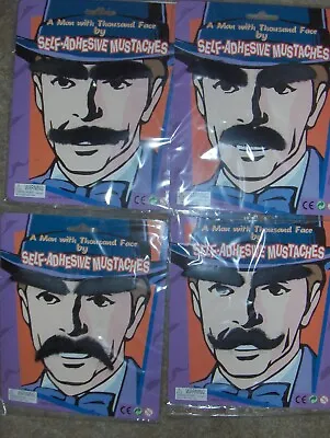 12 Toy Self Adhesive Mustache & Eye Brow Fun Birthday Party Carnival Favors  • $8.99