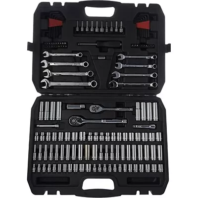 Stanley Mechanics Tool Set (145-Piece) 3/8 In. Drive And 1/4 In. Drive Hand Tool • $80
