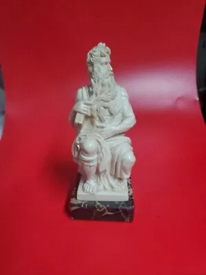 Michelangelo Horned Moses On Marble Base 6 Inches Tall G Ruggeri Made In Italy • $59.95