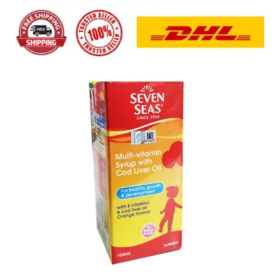 $47.95 • Buy 100ml SEVEN SEAS Multivitamin Syrup With Cod Liver Oil FREE EXPRESS SHIPPING