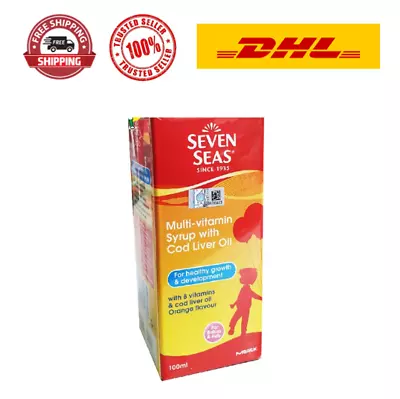 100ml SEVEN SEAS Multivitamin Syrup With Cod Liver Oil FREE EXPRESS SHIPPING • $47.95