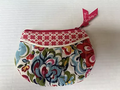 Vera Bradley Retired Hope Garden Fabric Sweetheart Pouch Coin Purse • $14.25