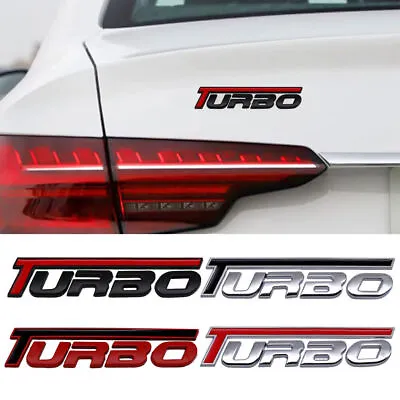 3D Turbo Metal Emblem Badge Car Body Sticker Decal Trim Decor Auto Accessory • $8.79