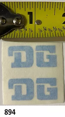 2! DG Light Blue Die Cut Decals Vintage MX RM YZ KX CR RC 125 250 360 400 VMX • $12.87