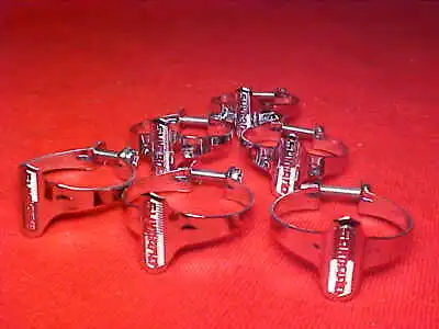 6 Vintage Shimano 1  Road Bike Schwinn Bicycle Chrome Brake Cable Clamps. Nos • $19.95