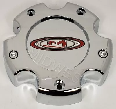 Chrome W Red 5x139.7 5x5.5 Moto Metal MO955 MO956 Wheel RIm Center Cap 845L1451 • $22